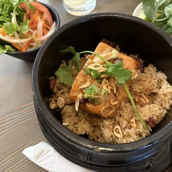 LeQuy Restaurant - Special Clay Pot Rice with Salmon - Vietnamese Near Me - San Francisco, California LeQuy Restaurant - Special Clay Pot Rice with Salmon - Vietnamese Near Me - San Francisco, California