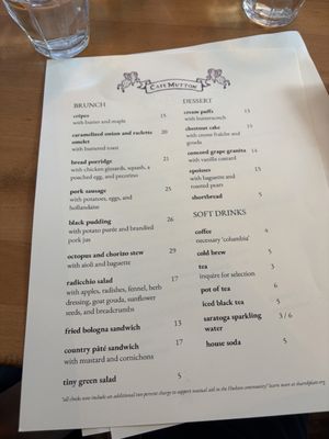Menu photo 1 Cafe Mutton Hudson, NY