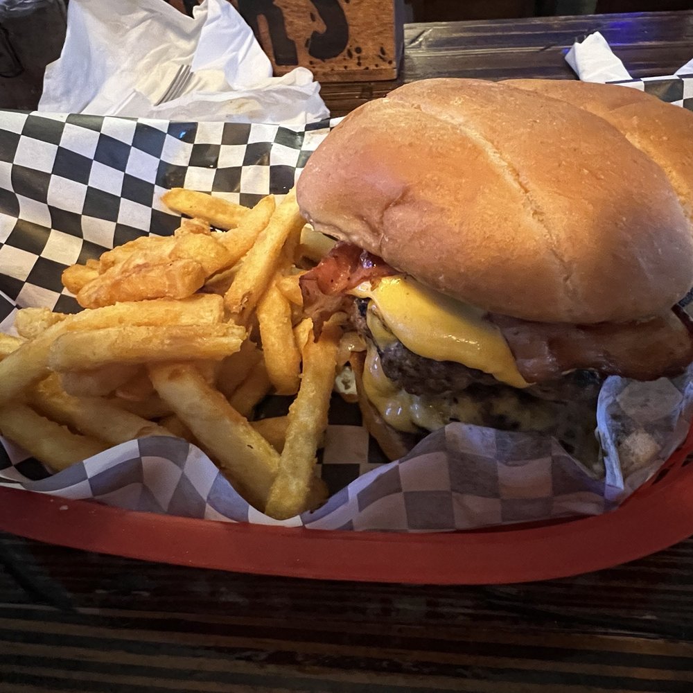 Whiskey Dicks - Richard Dick Burger w/fries - Sports Bars Near Me - Wichita, Kansas Whiskey Dicks - Richard Dick Burger w/fries - Sports Bars Near Me - Wichita, Kansas