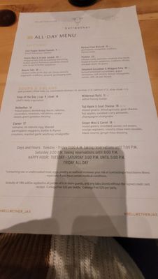 Menu photo 2 Bellwether Jacksonville, FL