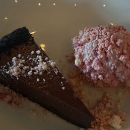 Chocolate Delice & Strawberry ice cream. (Reminded me of the strawberry shortcake popsicle from my childhood) Chocolate Delice & Strawberry ice cream. (Reminded me of the strawberry shortcake popsicle from my childhood)