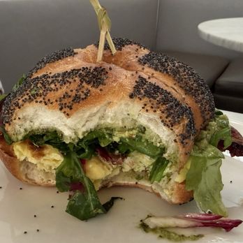 Cafe Réveille - Inside shot of the Breakfast Sandwich with bacon. I seriously need to recreate this at home. - Coffee & Tea Near Me - San Francisco, California