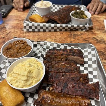 Cracker Jacks Barbecue - I had the St Louis Ribs, hubby had the Baby Backs. - Barbeque Near Me - Lancaster, California Cracker Jacks Barbecue - I had the St Louis Ribs, hubby had the Baby Backs. - Barbeque Near Me - Lancaster, California