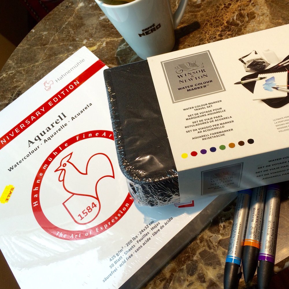 My art supplies just purchased in Bradbury Art :-)