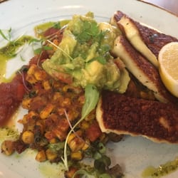 Petrichor & Co - Sweet corn fritters, haloumi etc