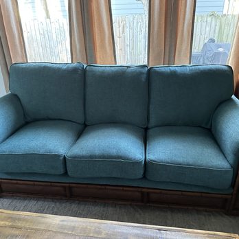 Taylor Upholstering Company - Beautiful new fabric with cording throughout - Furniture Reupholstery Near Me - Savannah, Georgia