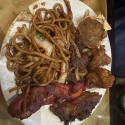 Ming Moon - Lo mein, teriyaki, chicken, sesame, chicken, and spare ribs