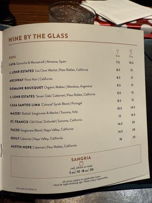 Menu photo 4 The Keg Steakhouse + Bar - Tempe Tempe, AZ