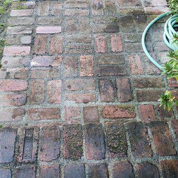 Superior High Pressure Cleaning - Mossy, dingy walkway before Frank & SHPC - Pressure Washers Near Me Superior High Pressure Cleaning - Mossy, dingy walkway before Frank & SHPC - Pressure Washers Near Me