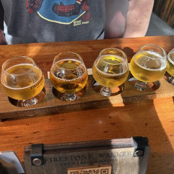 Firestone Walker Brewing- Buellton - beer flight - Brewpubs Near Me - Buellton, California