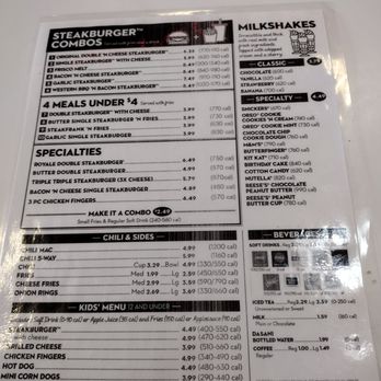 Steak ’n Shake - the menu for the restaurant - Burgers Near Me - Osage Beach, Missouri Steak ’n Shake - the menu for the restaurant - Burgers Near Me - Osage Beach, Missouri