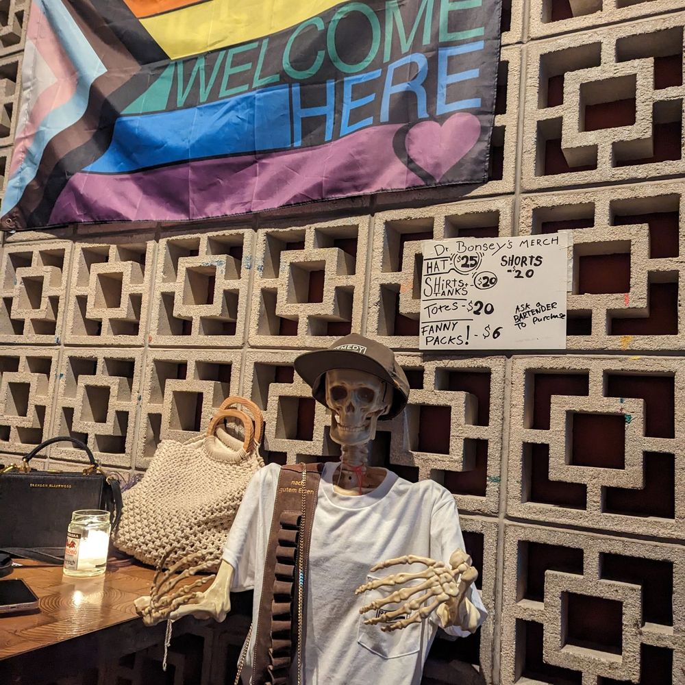 Remedy - Inclusive pride flag inside with Dr. Bonsey selling some sweet merch - Cocktail Bars Near Me - Chicago, Illinois Remedy - Inclusive pride flag inside with Dr. Bonsey selling some sweet merch - Cocktail Bars Near Me - Chicago, Illinois