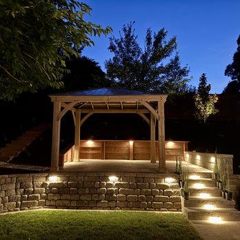 Golden Hills Landscape - finished patio with lighting - Landscaping Near Me - Bay Point, California