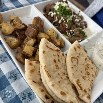 Opa! Gyros & Kabob - Beef Souvlaki Platter - Mediterranean Near Me - Duluth, Georgia Opa! Gyros & Kabob - Beef Souvlaki Platter - Mediterranean Near Me - Duluth, Georgia