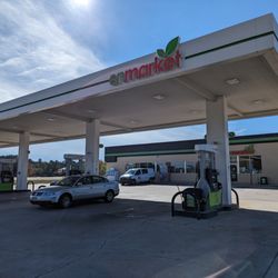 Enmarket - Outside the gas station. View with Fair Road at my back. 10 pumps at this enmarket.