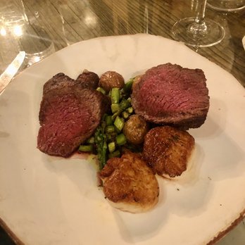 Corkfire Kitchen - Bistro Steak* with scallops - New American Near Me - Temecula, California