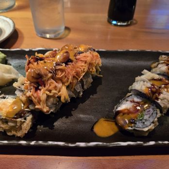Totoya Sushi - My rolls - the lava on the left, dynamite on the right - Sushi Bars Near Me - Altamonte Springs, Florida Totoya Sushi - My rolls - the lava on the left, dynamite on the right - Sushi Bars Near Me - Altamonte Springs, Florida