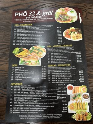 Menu photo 5 pho 32 & grill New Windsor, NY Menu photo 5 pho 32 & grill New Windsor, NY