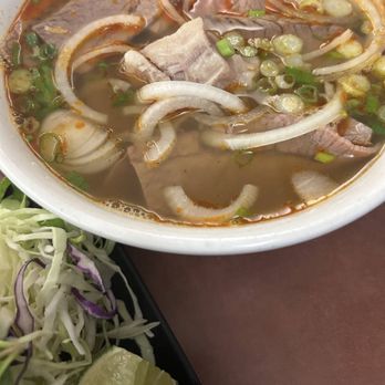 VN Noodle & Grill - PHO U!!! number 25. Hot & Spicy Beef with Rice Noodle Soup (Bún Bò Huế) - Vietnamese Near Me - San Rafael, California