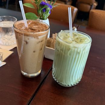 Let’s Yolk About It - Chai latte Matcha latte w/ vanilla - Breakfast & Brunch Near Me - Long Beach, California Let’s Yolk About It - Chai latte Matcha latte w/ vanilla - Breakfast & Brunch Near Me - Long Beach, California
