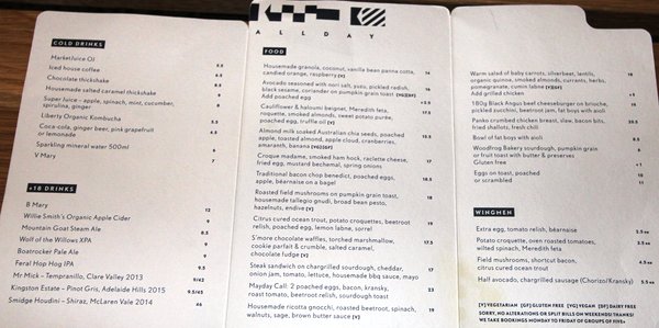 Menu photo 1 Mayday Coffee and Food Richmond, VIC