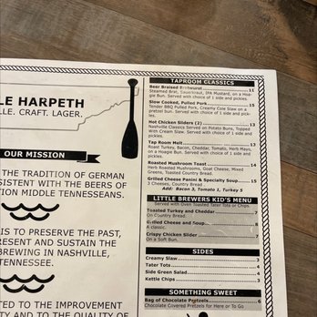 Little Harpeth Brewing - Menu - Beer, Wine & Spirits Near Me - Nashville, Tennessee