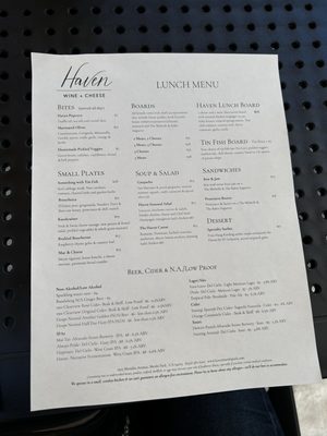 Menu photo 3 Haven Menlo Park, CA
