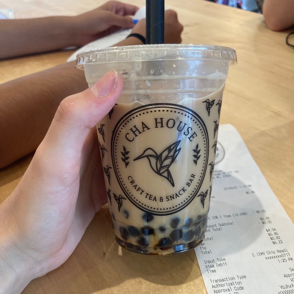Cha House - Raleigh - Black Milk Tea with Boba - Bubble Tea Near Me - Raleigh, North Carolina