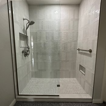 Las Vegas Remodel & Construction - Shower after: void space behind original shower removed to enlarge shower - General Contractors Near Me - Henderson, Nevada