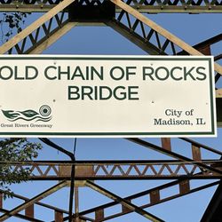 Old Chain of Rocks Bridge - Entrance on the Illinois side