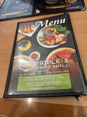 Menu photo 4 Triple S Pho & Grill - Cypress Cypress, TX Menu photo 4 Triple S Pho & Grill - Cypress Cypress, TX