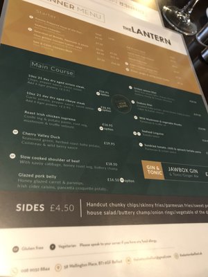 Menu photo 2 The Lantern Belfast, BFS