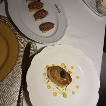 Daniel's, A Florida Steakhouse - Wagyu & pearls and Blue crab crab cake - Steakhouses Near Me - Fort Lauderdale, Florida
