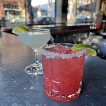 Quinn's - two cocktails on a bar - New American Near Me - Seattle, Washington Quinn's - two cocktails on a bar - New American Near Me - Seattle, Washington