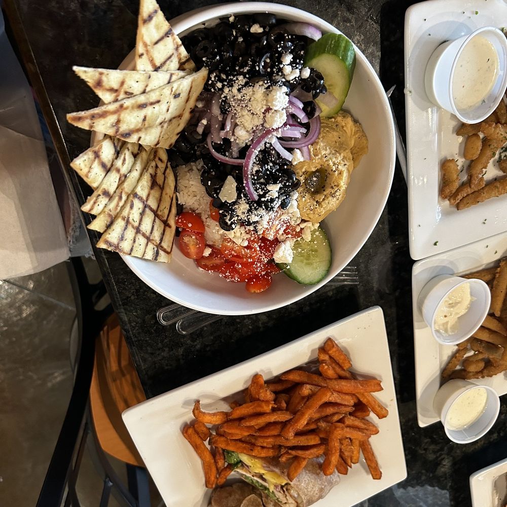 Jonathan's Grille - Mediterranean Hummus bowl made me drool BLT was huge on bacon Wrap was yummo  Fried Pickle Go try them - Sports Bars Near Me - Gallatin, Tennessee