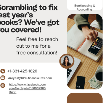 RPC Financial & Tax Experts - If your books are a mess, don't stress! We specialize in clean-ups! - Tax Services Near Me RPC Financial & Tax Experts - If your books are a mess, don't stress! We specialize in clean-ups! - Tax Services Near Me