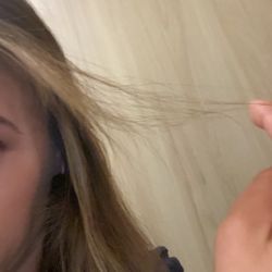 Hot Locks Salon - Broken off hair after shampoo