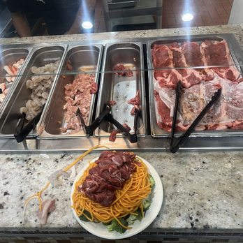 Ichiban Buffet - Meat options at the tapenyaki station - Seafood Near Me - Gardena, California