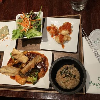 Franchia Vegan Cafe - LBox-Crispy Eggplant - Korean Near Me - New York, New York