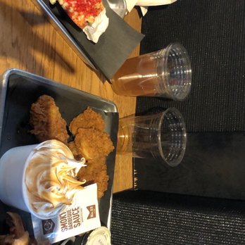 District Brew Yards - 1\2 Pound Pulled Pork, fried pickles, flamin hot Mac N Cheese*, banana pudding - Brewpubs Near Me - Chicago, Illinois District Brew Yards - 1\2 Pound Pulled Pork, fried pickles, flamin hot Mac N Cheese*, banana pudding - Brewpubs Near Me - Chicago, Illinois