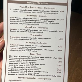 König Barcelona Centre - Menu - Burgers Near Me - Barcelona, B