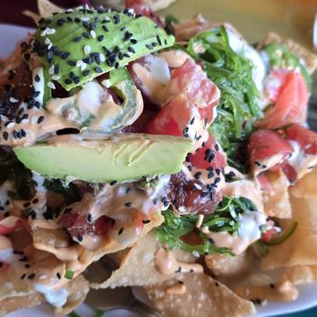 Great American Fish Company - Tuna poke nachos - Seafood Near Me - Morro Bay, California Great American Fish Company - Tuna poke nachos - Seafood Near Me - Morro Bay, California