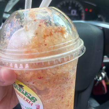 Chuchees Fruteria - Strawberry and vanilla raspado. With barley any lechera and each add on was basically 2 bucks like tf. ?? - Desserts Near Me - La Mesa, California Chuchees Fruteria - Strawberry and vanilla raspado. With barley any lechera and each add on was basically 2 bucks like tf. ?? - Desserts Near Me - La Mesa, California