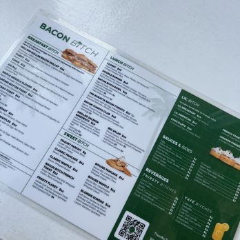 Bacon Bitch - Menu - Breakfast & Brunch Near Me - Miami, Florida