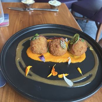 Aurora At The Celeste - Duck confit arancini - American Near Me - Orlando, Florida