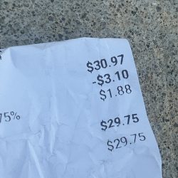 Smoke Zone Smoke Shop - Proof of purchase