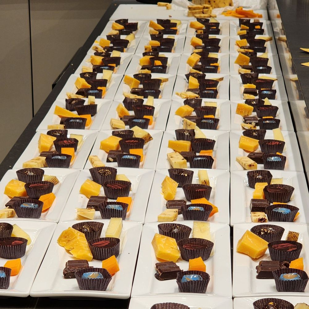 Indulgence Chocolatiers - Prepared plates for the red wine, cheese, & chocolate pairing class on 1/29/25. - Chocolatiers & Shops Near Me - Brookfield, Wisconsin Indulgence Chocolatiers - Prepared plates for the red wine, cheese, & chocolate pairing class on 1/29/25. - Chocolatiers & Shops Near Me - Brookfield, Wisconsin