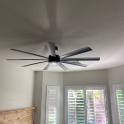 Ceiling fan + high-end shutters
