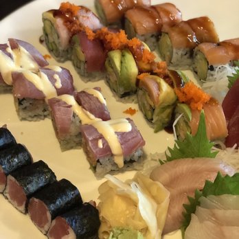 OKI Asian Bistro - B. Sushi Platter For 2 with tuna roll, Jan roll, king tuna roll and dinosaur roll. - Japanese Near Me - Vernon, Connecticut OKI Asian Bistro - B. Sushi Platter For 2 with tuna roll, Jan roll, king tuna roll and dinosaur roll. - Japanese Near Me - Vernon, Connecticut
