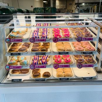 Krispy Kreme - An aesthetic display of Limited Edition Barbie donuts :D ! - Donuts Near Me - San Antonio, Texas